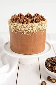 Almond Crunch Chocolate Cake