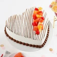 Fruitful Heart Cake